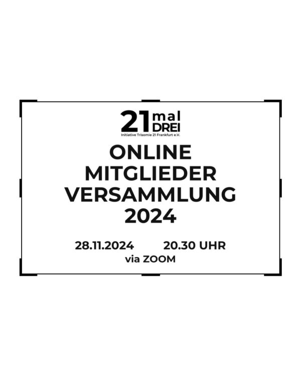 21malDREI Mitgliederversammlung 2024