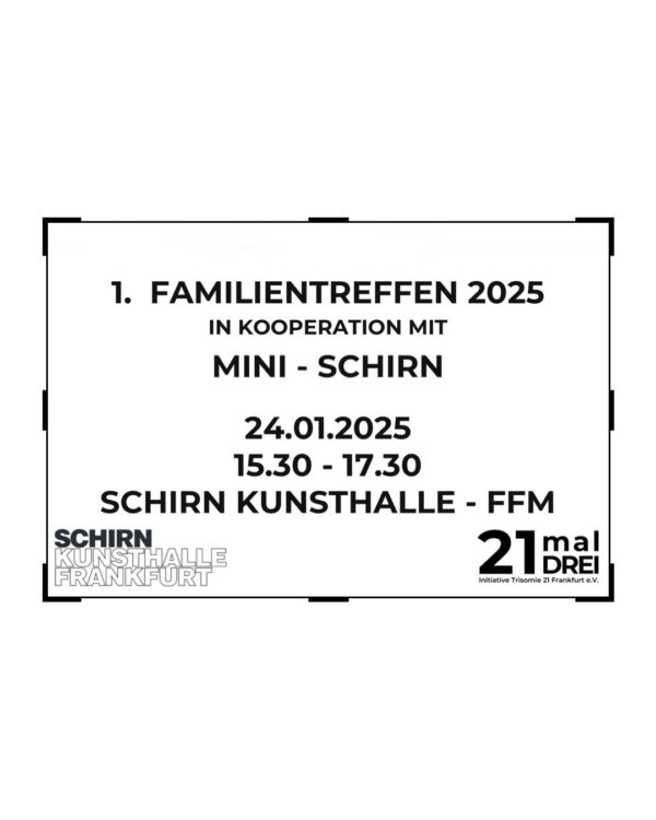 1. Familientreffen 2025 - in Kooperation mit Mini-Schirn