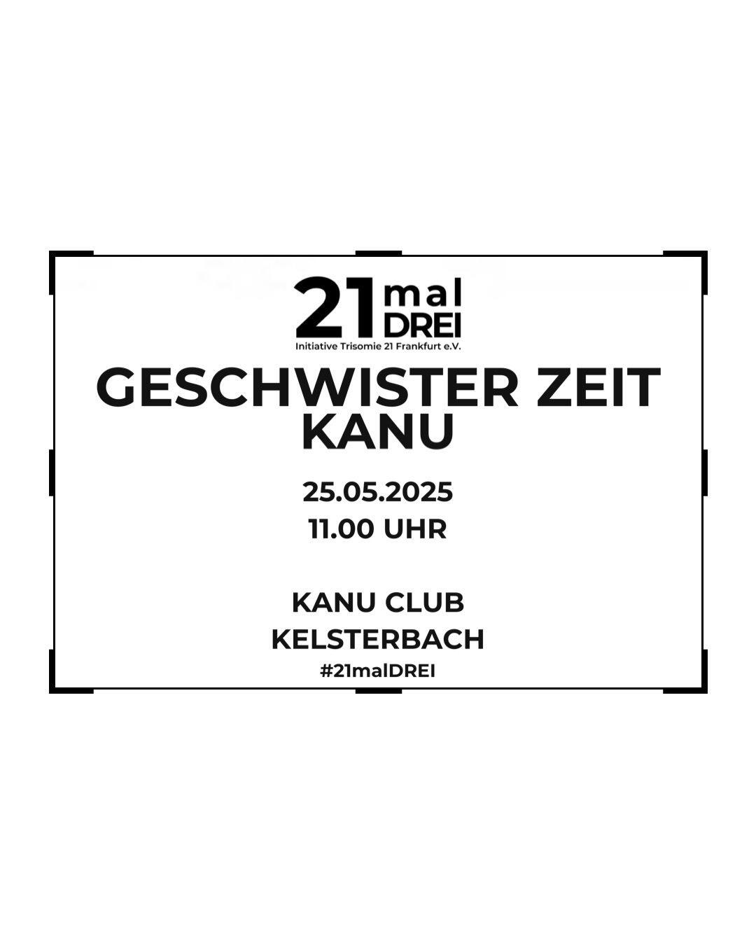 Geschwister-Zeit Kanu