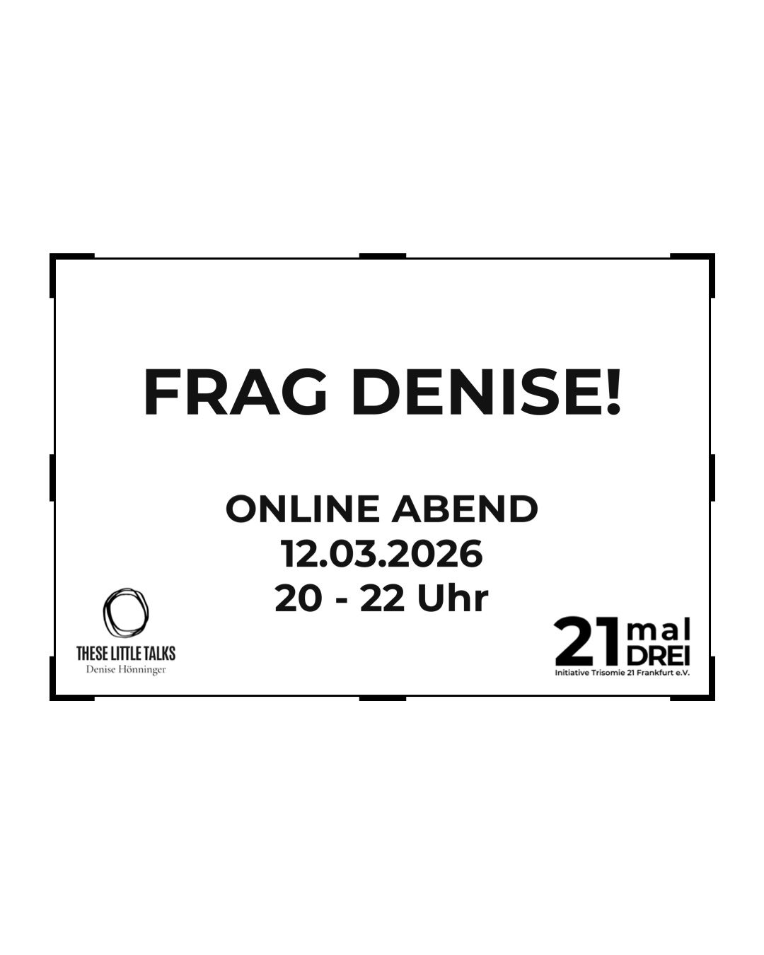 Erster Online-Abend "Frag Denise" 2026 - Logopädie, Wahrnehmung, Verhalten