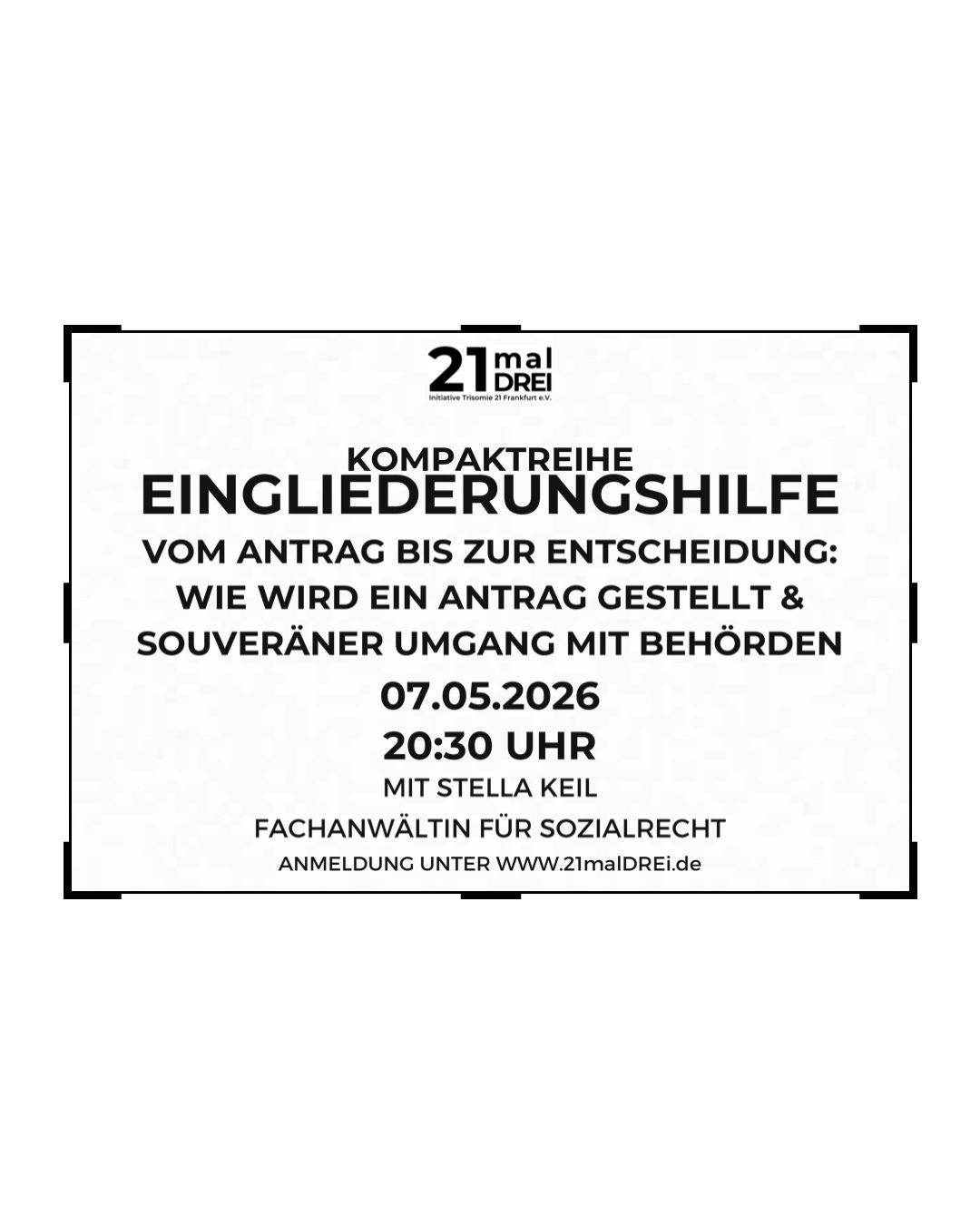 Seminarreihe Eingliederungshilfe: Vom Antrag bis zur Entscheidung