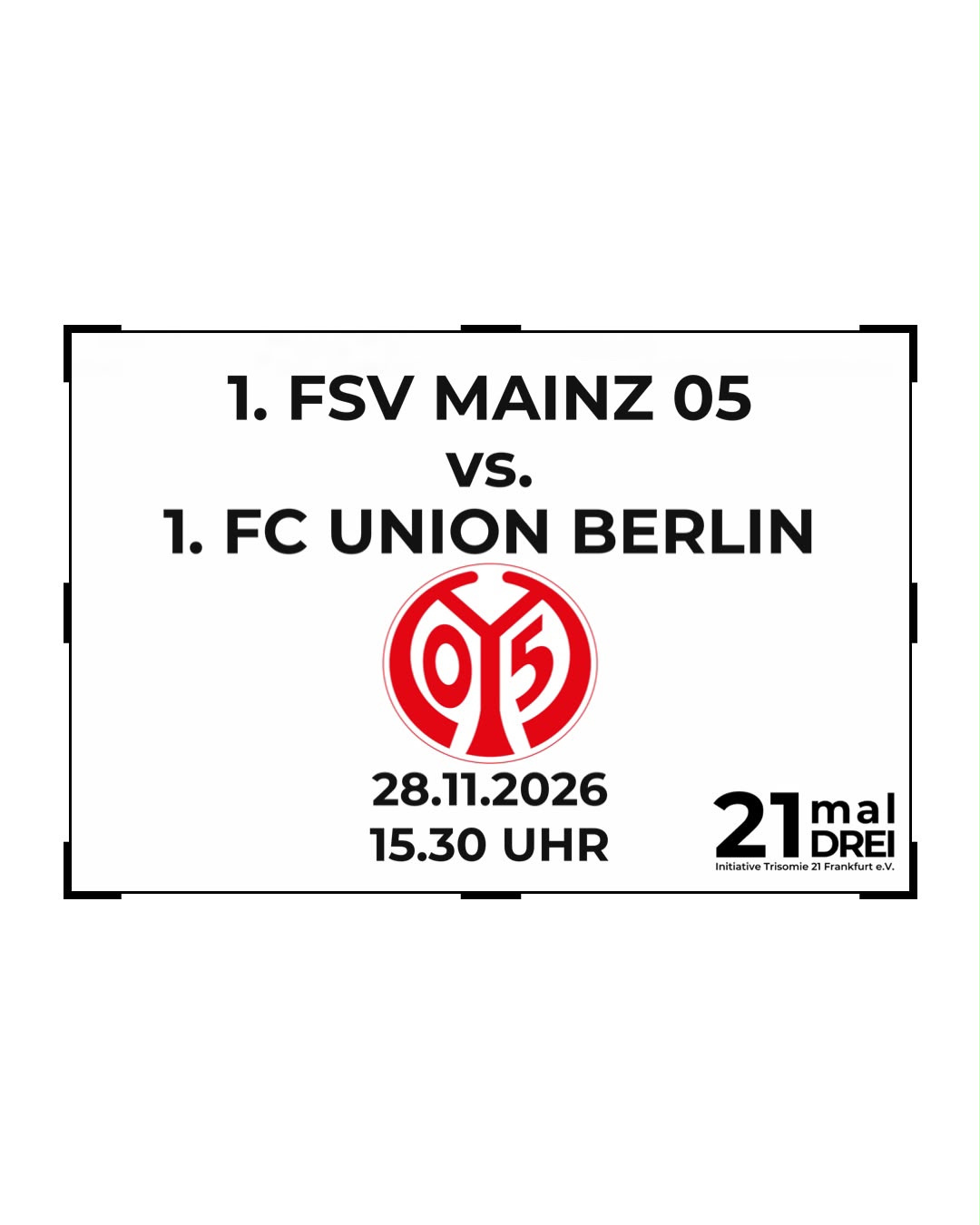 Herren-Bundesliga FSV Mainz 05 vs. 1. FC Union Berlin 28.11.2026