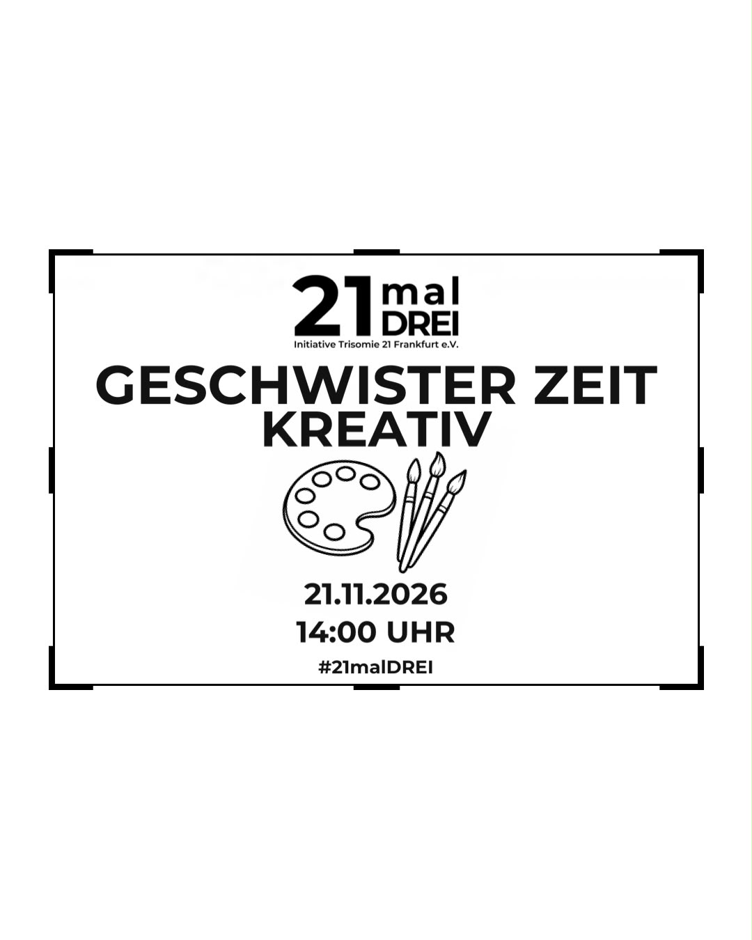 Geschwisterzeit kreativ – Eine besondere Auszeit für Geschwisterkinder ab 8 Jahren